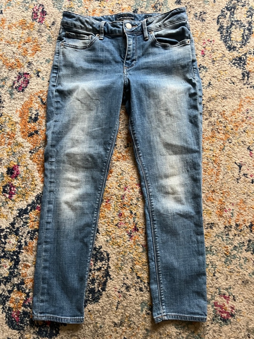 Lucky Brand Faded Medium Blue capri Jeans